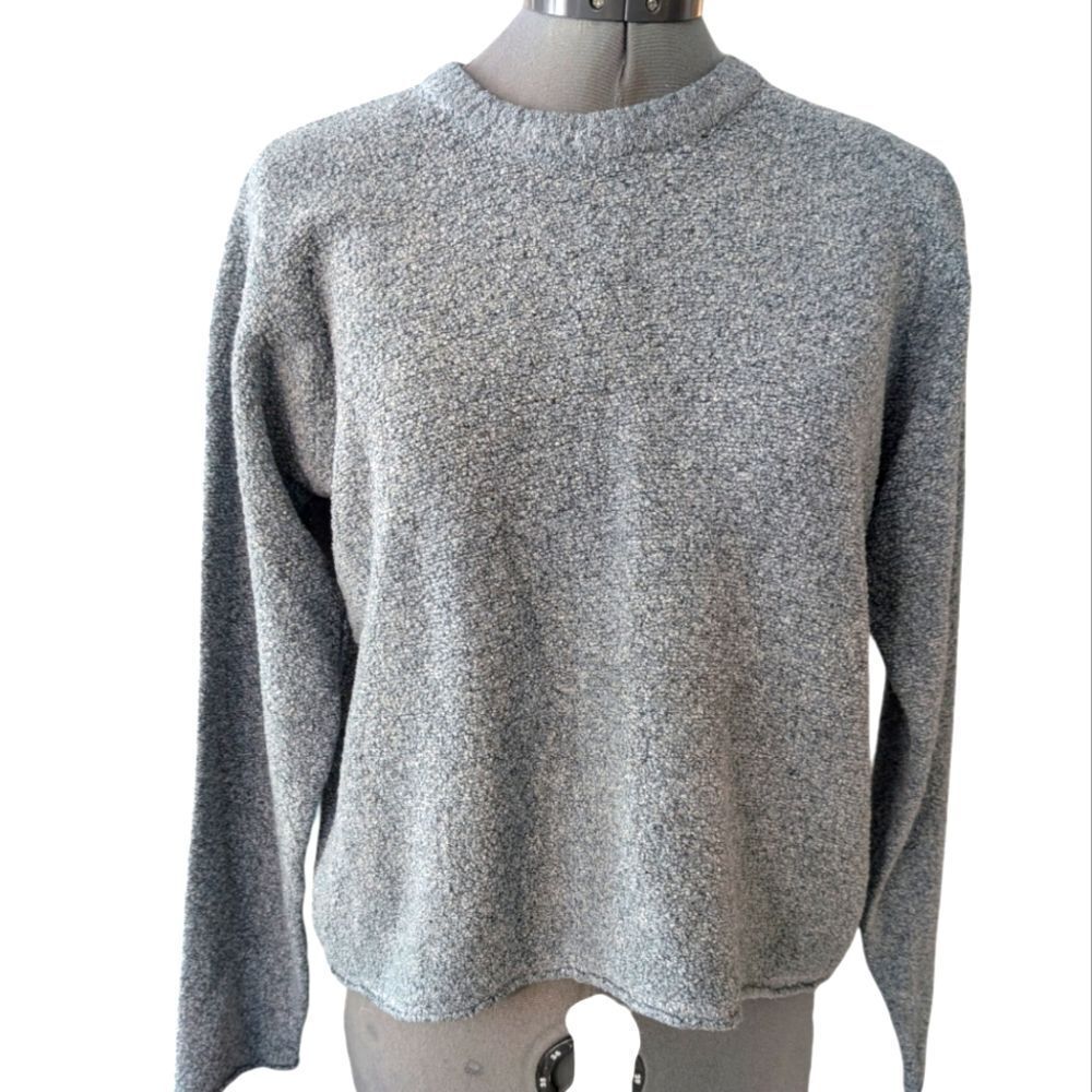 Columbia vintage women's blue textured sweater size medium
